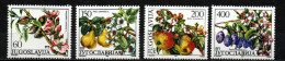 Jugoslawien 1987 - Mi.Nr. 2221 - 2224 - Postfrisch MNH - Früchte Fruits Obst - Fruit