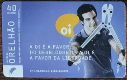 Carte De Recharge - A Oi É A Favor Da Liberdade Brésil - Télécarte ~44 - Brasil