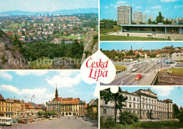 73635261 Ceska Lipa Boehmisch Leipa Stadtpanorama Hochhaeuser Wohnsiedlung Motiv - Tschechische Republik