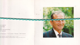 Raphaël Versteele-Maerel, Veurne 1926, 1995. Gewezen Burgemeester De Panne 1965-82. Foto - Esquela