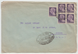 ITALIA Lettera  1945, Vercelli A New York - Military Censorship  Censura - 1946-60: Storia Postale