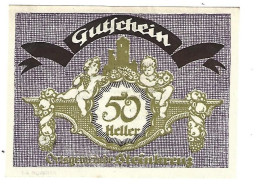 **Austria Notgeld Steinkreuz 50 Heller  S 1032a  Cat Val 3 Euro - Autriche