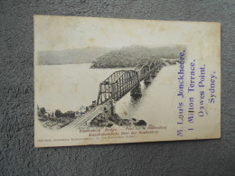 Cpa Australie Pont Sur Le Hawkesbury Bridge 1901 - Sydney