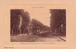 Chatillon Sous Bagneux - Avenue De Paris - Tramway -  CPA °J - Châtillon