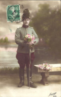 *CPA - Soldat Avec Bouquet De Fleur  (AG 01) - War 1914-18