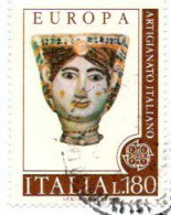 *ITALIA  STORIA POSTALE FRAMMENTO CON 1976 ARTIGIANATO ITALIANO L.180 - 1971-80: Usati