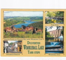 Dulverton Wimblehall Lake, Devon Multiview, UK -   Unused Postcard   - L Size 17x12Cm - LS4 - Autres & Non Classés