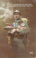 *CPA - Ils Arrivent Du Front ... - Soldat Avec Fleurs (AG 04) - Weltkrieg 1914-18