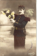 *CPA - Soldat Avec Fleurs (AG 05) - War 1914-18