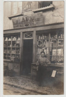 CARTE PHOTO DE VANVES ? - CAFE CHUPIN ? - MERCERIE - CHAUSSURES - EPICERIE - CHOCOLAT MENIER -z  2 SCANS Z- - A Identifier