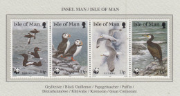 ISLE OF MAN 1989 WWF Birds Mi 408-411 MNH(**) Fauna 768 - Autres & Non Classés