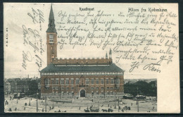 1905 Denmark Copenhagen Raadhuset Townhall Postcard - Stendal  - Cartas & Documentos