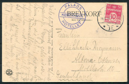 1905 Denmark Copenhagen Raadhuspladsen Postcard "Palads Hotellet" Hotel Cachet - Altona Ottensen, Germany - Briefe U. Dokumente