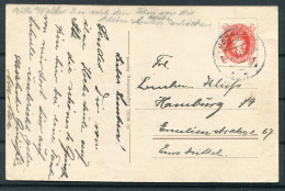 1931 Denmark Fynshav Danebod Postcard - Hamburg Germany  - Lettres & Documents