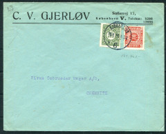 1926 Denmark Copenhagen, Stamp Jubilee Cover - Chemnitz Germany  - Covers & Documents