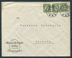 1926 Denmark Aalborg Stamp Jubilee Cover - Chemnitz Germany  - Lettres & Documents
