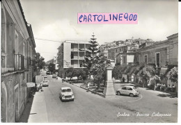 Calabria-cosenza-scalea Piazza Caloprese Veduta Piazza Auto Epoca Case Negozi Barbiere Animata Anni 60 - Other & Unclassified