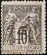 R1311/3084 - FRANCE - SAGE TYPE II N°89 >>> CACHET DE FACTEUR  8/18 (BOITE RURALE SUPPLEMENTAIRE) - 1876-1898 Sage (Type II)