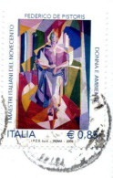 *ITALIA  STORIA POSTALE FRAMMENTO CON 2009 DE PISTORIS 0,85 - 2001-10: Used