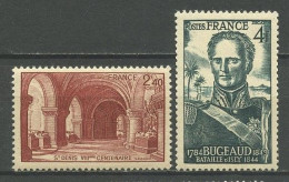 FRANCE 1944 N° 661/662 ** Neufs MNH Superbes C 0.80 € Basilique De SAint-Denis Maréchal Bugeaud Bataille De L'Isly - Nuovi