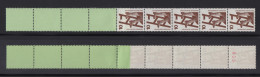 Bund 695 A RE 5+4 Grün/planatol Rote Nr. Unfallverhütung 10 Pf Postfrisch - Rolstempels