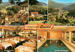 73634458 Bad Herrenalb Zentrum Hotel Cafe Gaistal Hallenbad Landschaftspanorama - Bad Herrenalb