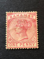 BAHAMAS  SG 48  1d Carmine Rose  MNG - 1859-1963 Kronenkolonie