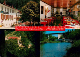 73634392 Muehltal Mangfalltal Hotel Gaststaette Weiglmuehle Uferpartie Am Fluss  - Other & Unclassified