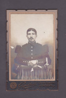 Photo Originale CDV Girardot Verdun Meuse Portrait Militaire 8è Regiment ( Hussards ? )  (CDV308) - Krieg, Militär