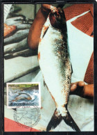 PORTUGAL PORTOGALLO 1986 EUROPA CEPT SHAD 68.50e MAXI MAXIMUM CARD CARTE - Cartoline Maximum