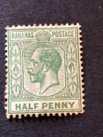 BAHAMAS  SG 81  ½d Green  MH* - 1859-1963 Colonia Británica