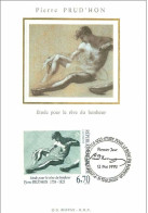 TIMBRES.n°27437.CARTE MAXIMUM.1995.PIERRE PRUD'HON.ETUDE POUR LE REVE DU BONHEUR - 1990-1999