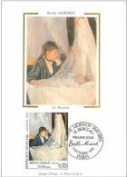 TIMBRES.n°27440.CARTE MAXIMUM.1995.BERTHE MORISOT.LE BERCEAU - 1990-1999