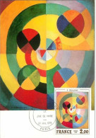 TIMBRES.n°27389.CARTE MAXIMUM.1976.ROBERT DELAUNAY.RYTHME,JOIE DE VIVRE - 1970-1979