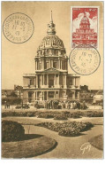 TIMBRES.CARTE MAXIMUM.n°10859.PARIS ET SES MERVEILLES.DROME DES INVALIDES.1946 - 1940-1949