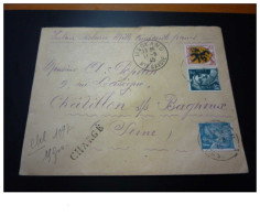 TIMBRE.n°29522.FRANCE.11/08/1945 CHARGE VALEUR DECLAREE DE 1500 FRANCS.MAGLAND POUR CHATILLON S BAGNEUX - 1921-1960: Periodo Moderno