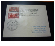 TIMBRE.n°29541.A E F.1938.TCHAD DAGUIN.BRAZAVILLE - Storia Postale