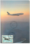 TIMBRE.CARTE MAXIMUM.n°24763.AIRBUS.1981 - 1980-1989