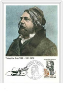 ARTS.CARTE MAXIMUM.n°71.THEOPHILE GAUTIER.1811-1872 - Andere & Zonder Classificatie