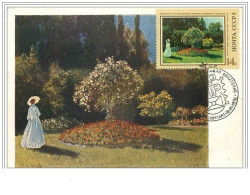 ARTS.CARTE MAXIMUM.n°131.PROMENADE DANS LE JARDIN - Maximum Cards