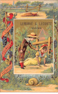 Chromos - COR14256 - Lemarié & Leconte - Limace - Escargot - Raisin - Garçon - Fille - 11x7 Cm Environ - En L'état - Autres & Non Classés