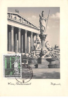 AUTRICHE.Carte Maximum.AM14153.1965.Cachet Wein.Parlement.statue - Gebruikt
