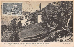 ANDORRE.Carte Maximum.AM14022.1947.Cachet Canillo.Vallées D'Andorre.Chapelle N.D. De Meritxell - Gebruikt