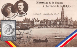 Belgique .CARTE MAXIMUM. N°207763. 1965. Cachet Bruxelles.hommage De La France. Anvers. Roi Et Reine De Belgique - 1961-1970