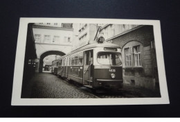 204069 . Photographie Du Tramway (14x9 Cm),schoffentor Autriche Vienne .1950 Environs - Eisenbahnen