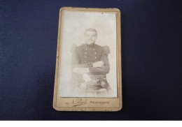 Cdv.photo Militaire. N°150161 . Paul A Versailles .col Ecrit 1 Eme.6.5 X10.5 Cm - Alte (vor 1900)