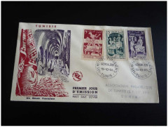 TIMBRES.n°28646.TUNISIE.TUNIS.UN SOUK TUNISIEN.1955 - Covers & Documents