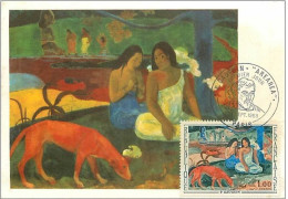 TIMBRES.CARTE MAXIMUM.n°8.GAUGUIN.AREAREA.1892 - Ohne Zuordnung