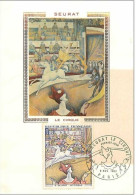 TIMBRES.CARTE MAXIMUM.n°52.SEURAT.LE CIRQUE - Non Classés