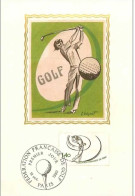 TIMBRES.CARTE MAXIMUM.n°36.GOLF.CHESNOT - Golf